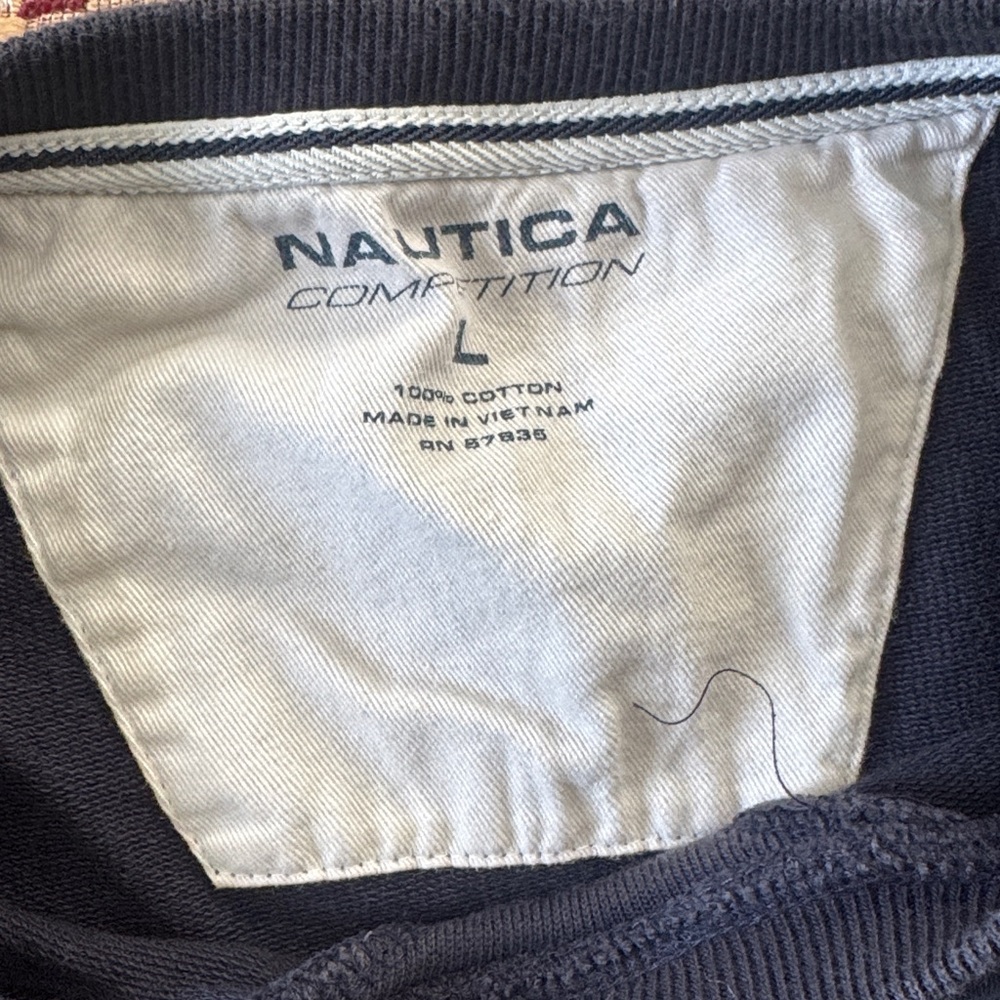 Nautica Navy Blue Long Sleeve Shirt - Picture 6 of 6